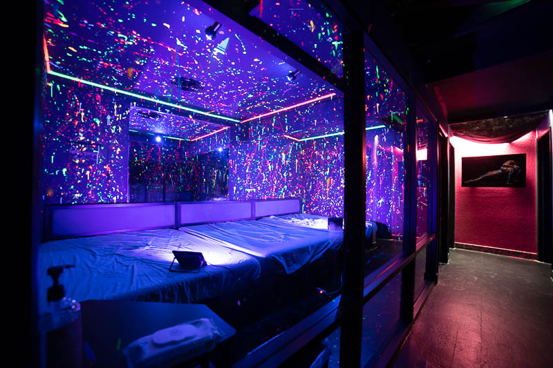 Black Light Orgy Room interior at House of Black, San Diego — photo 3