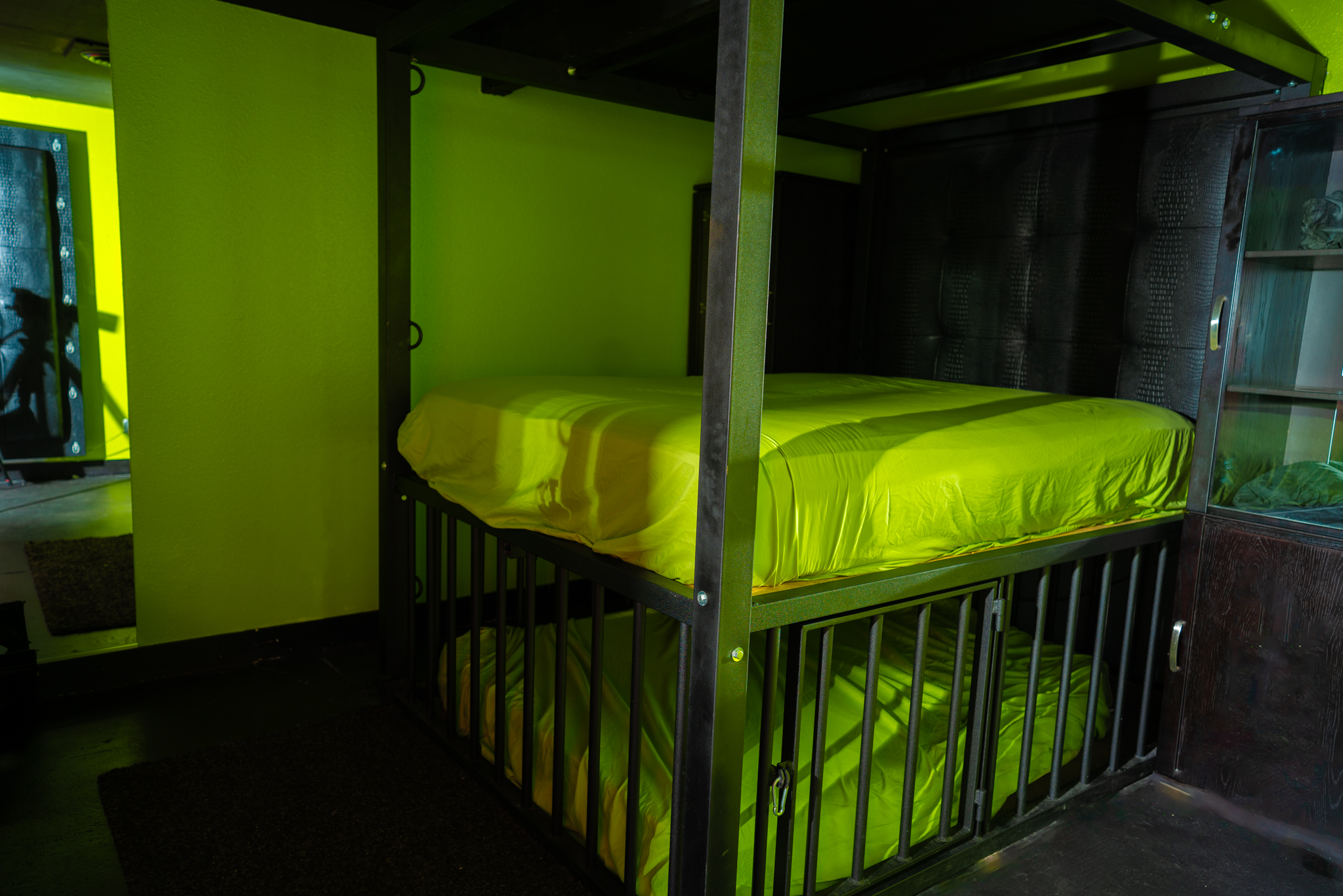Bondage Bedroom interior at House of Black, San Diego — photo 8